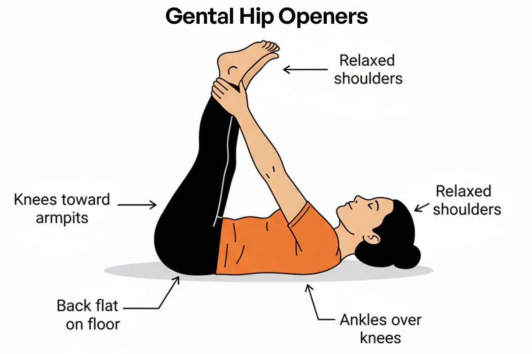 Gentle hip openers